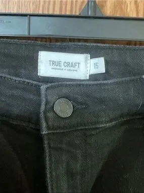 True Craft | Jeans | True Craft Black Skinny Jeans With Knee Distress ...